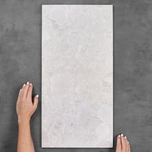 Marlo 300 x 600mm White Terrazzo Look Porcelain Tile